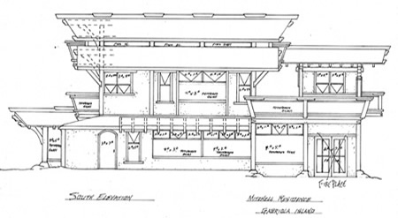 ISBA main residence drawing/pic - Built and stored 4 years before land  purchased